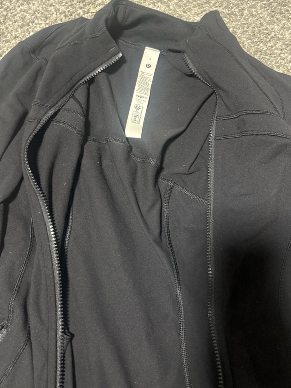 lululemon athletica Black Full-Zip Jacket